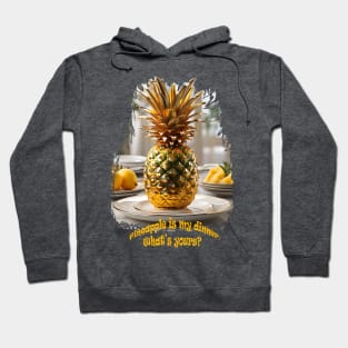 Pineapple dinner. AI generated image Hoodie